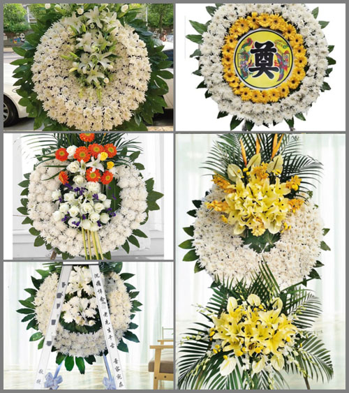 浙江省宁波北仑区小港街道姚墅村花圈速递